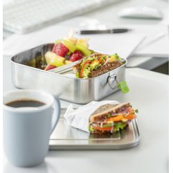 APS Boîte-repas "L", en acier inoyxdable satiné, 1,1 litre