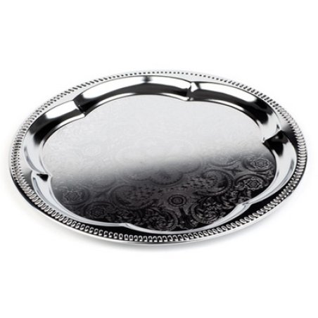 APS Plat de service, rond, diamètre: 350 mm, argent