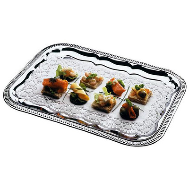 APS Plat de service, rectangulaire, 410 x 310 mm, argent