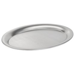 APS Plateau de service CAFE, ovale, acier inoxydable mat
