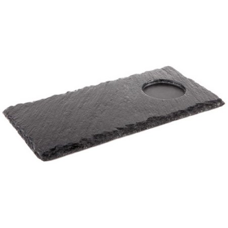 APS Plat en ardoise naturelle, (L)250 x (P)120mm, anthracite