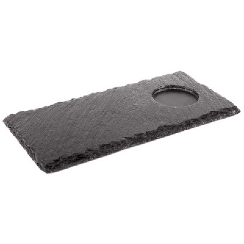 APS Plat en ardoise naturelle, (L)280 x (P)100mm, anthracite