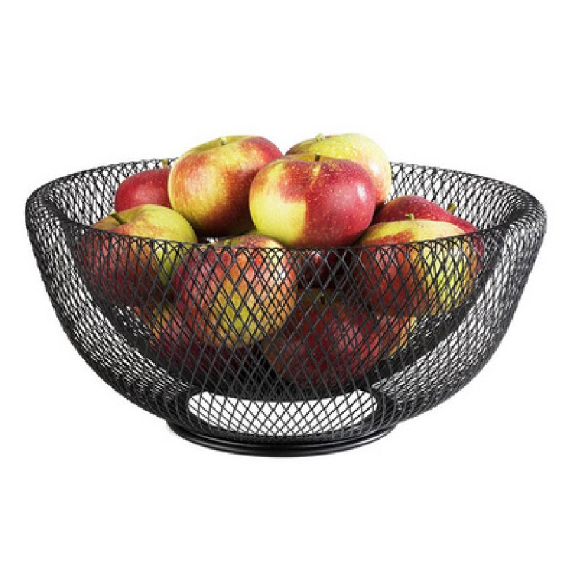 APS Corbeille à pain et à fruits WIRE, rond, noir