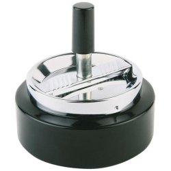 APS Cendrier rotatif KLASSIKER, argent / noir