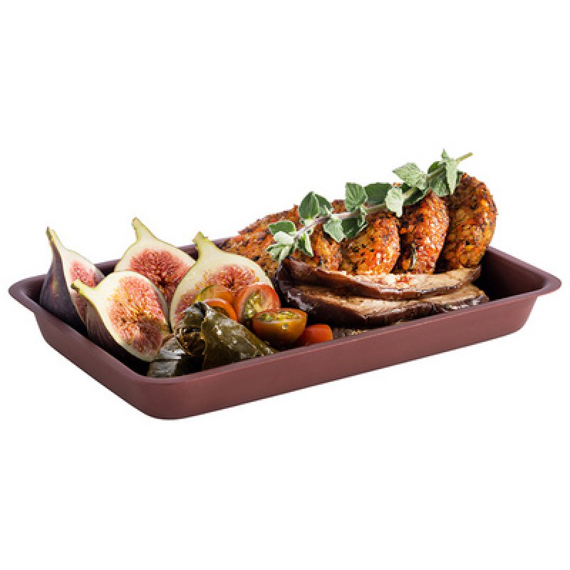 APS Plateau LEVANTE, (L)265 x (P)160 mm, rouge cuivré