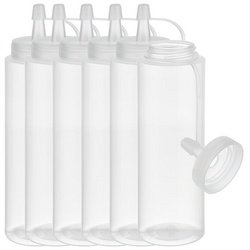 APS Bouteille verseuse souple, 260 ml, set de 6, transparent