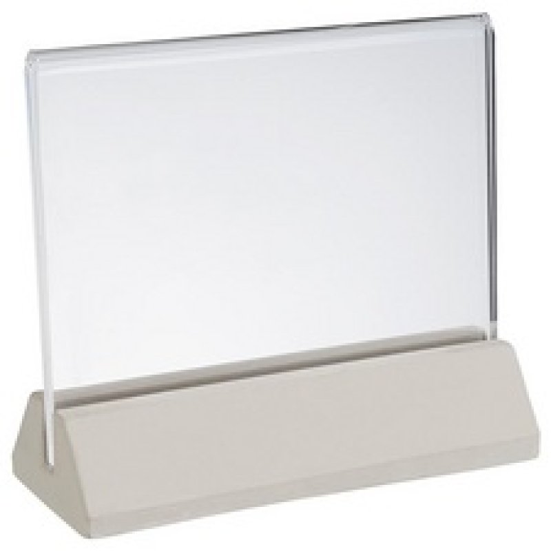 APS Présentoir de table ELEMENT, 155 x 65 x 260 mm, gris