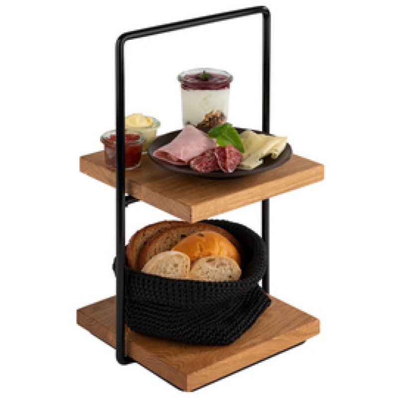 APS Etagère PERFECTO SMALL, 2 étages, chêne, hauteur: 405 mm