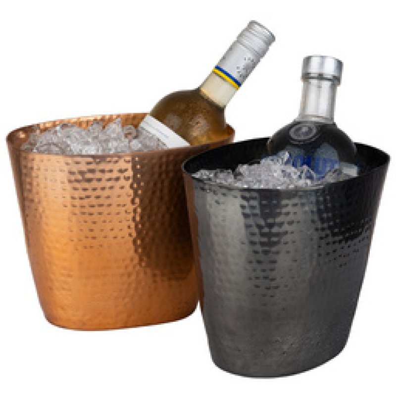 APS Seau à vin/champagne pour 1 bouteille, noir