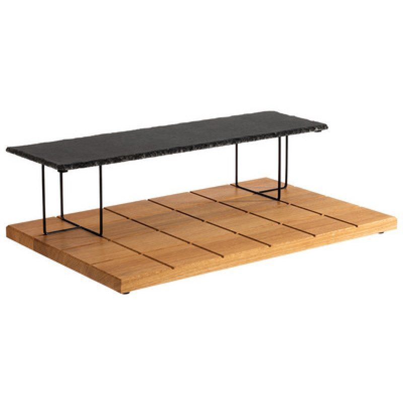 APS Support pour buffet SQUARE, 120 x 120 x 70 mm, noir