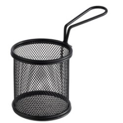 APS Panier de service pour friture SNACKHOLDER, 80 mm, noir