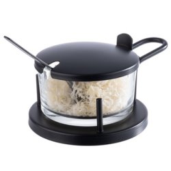 APS Distributeur de parmesan CLASSIC, verre/acier inoxydable