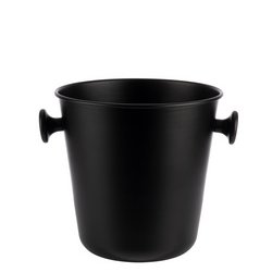 APS Seau à vin/champagne avec 2 poignées, noir
