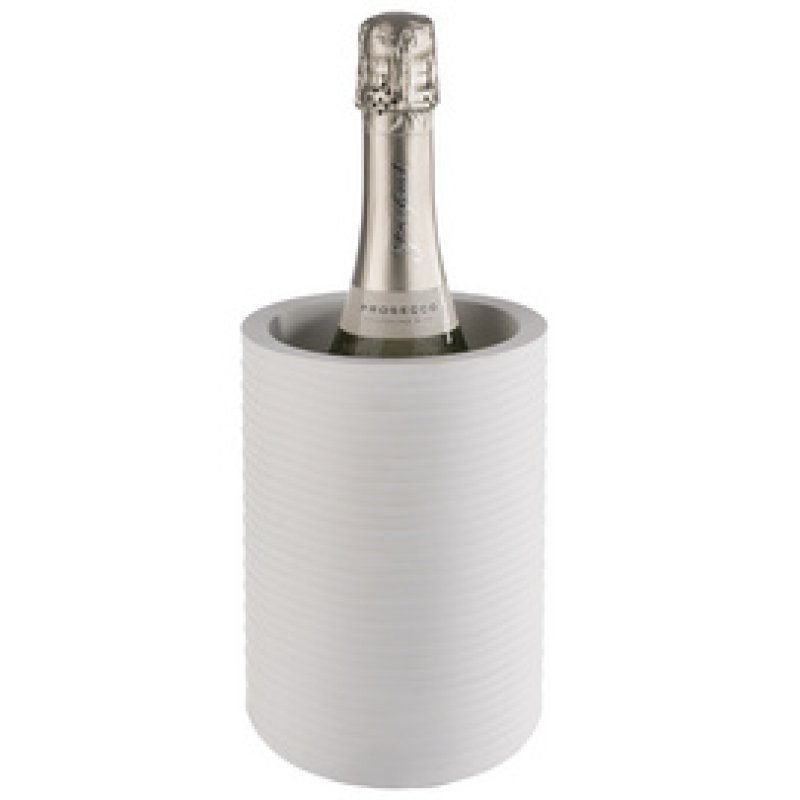 APS Rafraîchisseur de bouteille ELEMENT, béton strié, blanc