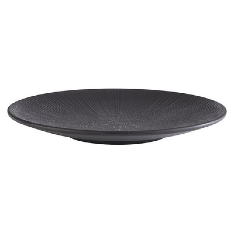 APS Assiette plate NERO, diamètre: 330 mm, noir