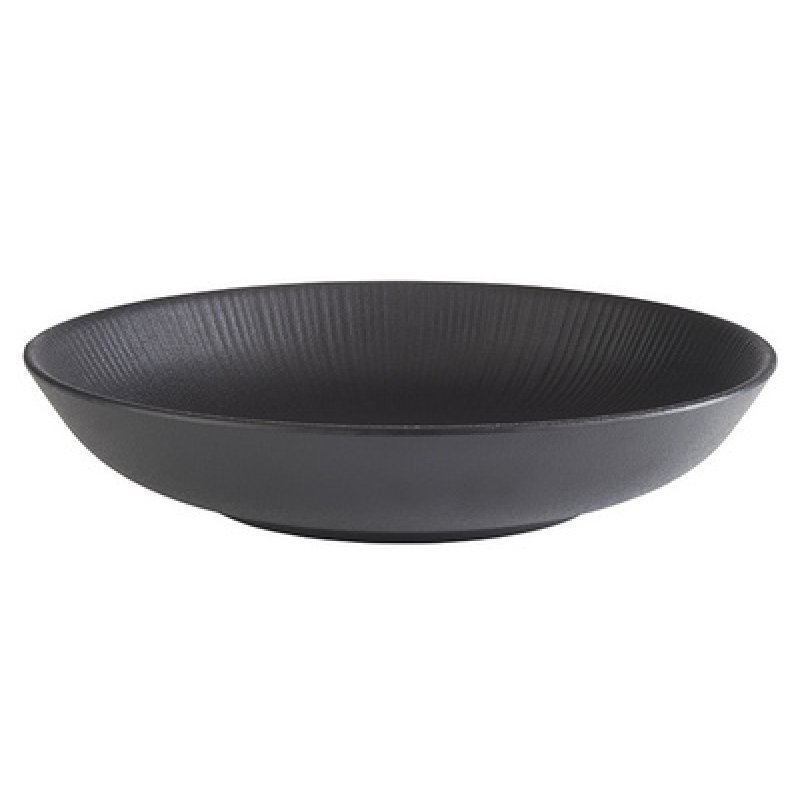 APS Assiette creuse, diamètre: 225 mm, noir