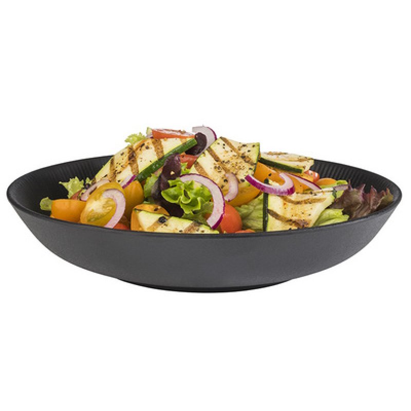 APS Assiette creuse, diamètre: 225 mm, noir