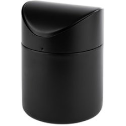APS Poubelle de table, en inox, noir mat