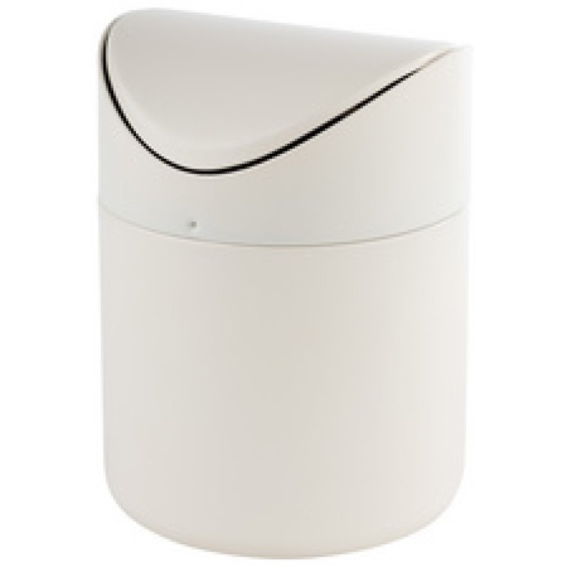 APS Poubelle de table, en inox, noir mat