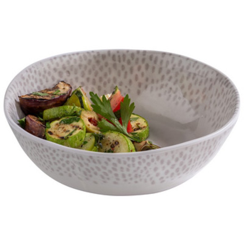 APS Bol FOOTMARK, rond, 0,25 litre, blanc/gris