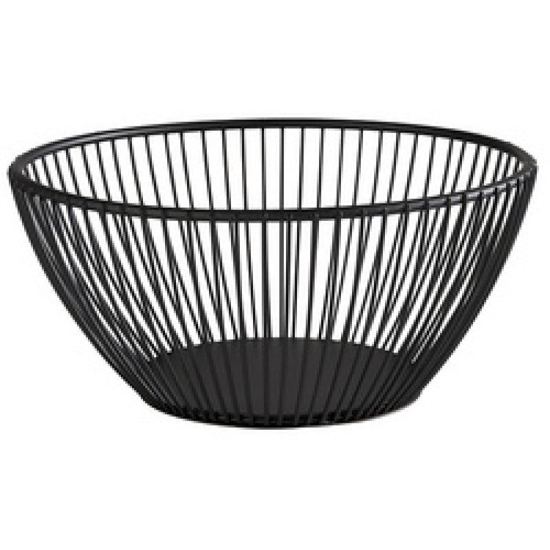 APS Corbeille à pain & à fruits SVART, rond, 200 mm, blanc