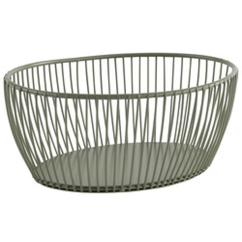 APS Corbeille à pain & à fruits SVART, ovale, blanc