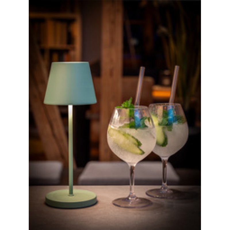 APS Lampe de bureau rechargeable à LED MERLE, menthe