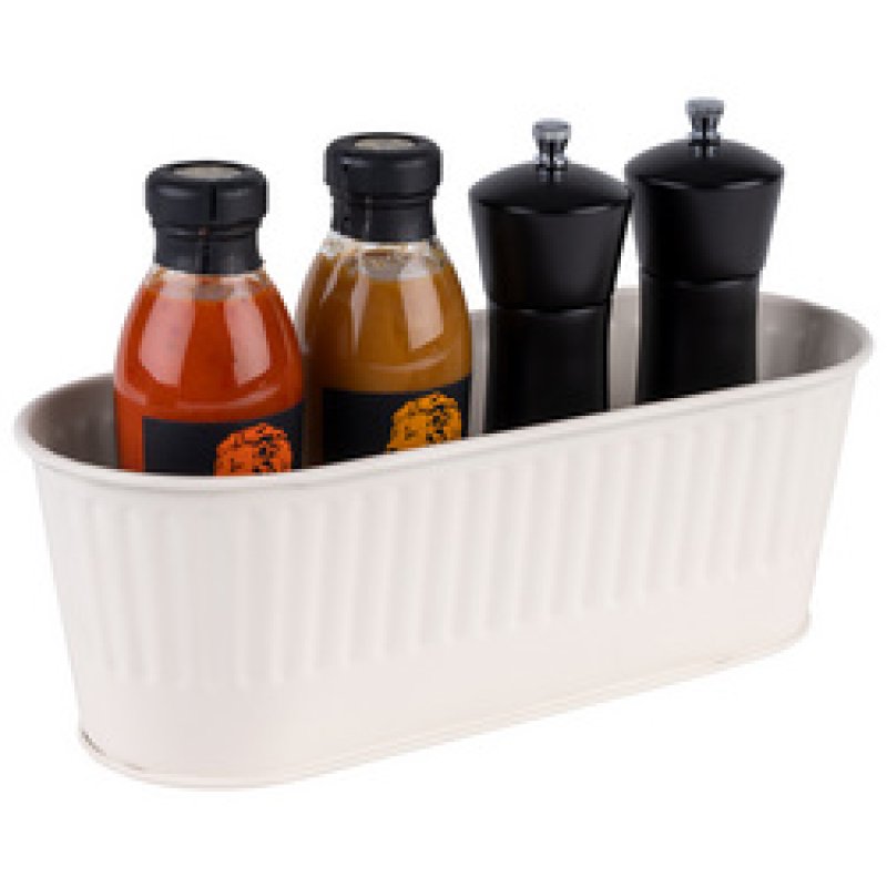 APS Corbeille à couverts, acier inoxydable poli mat