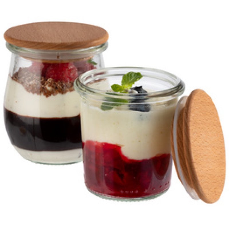 APS Couvercle pour bocal Weck, bois de hêtre