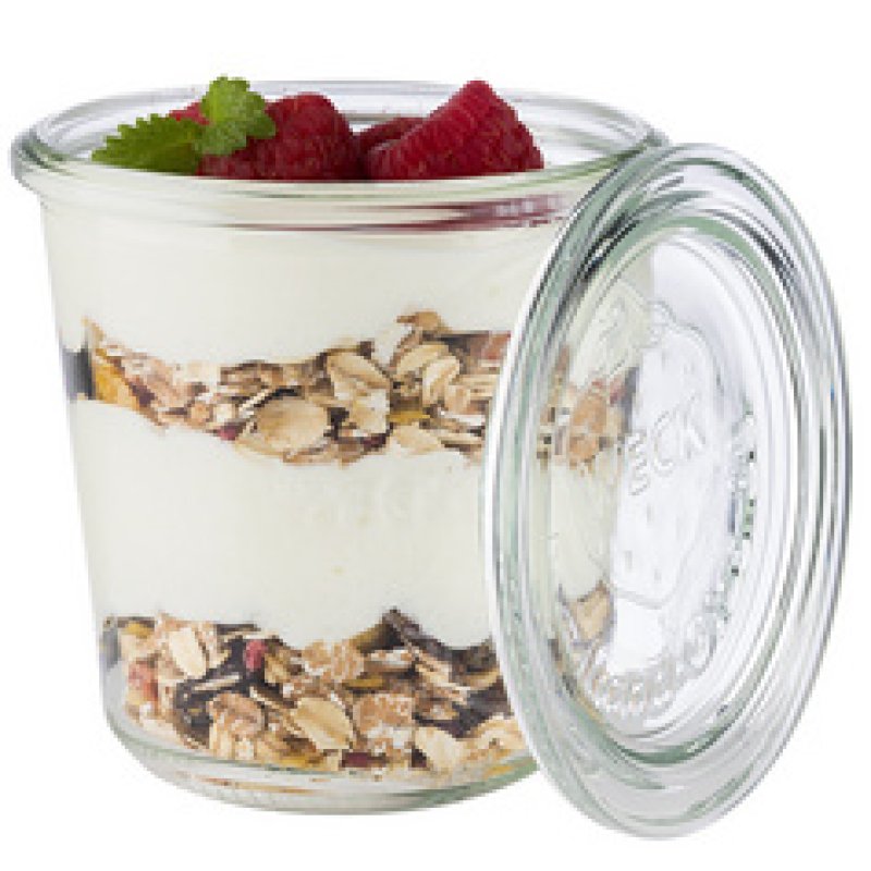 APS Bocal Weck avec couvercle, 370 ml, set de 3