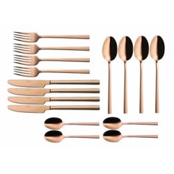 Esmeyer Couverts "MELINA", 16 pièces, inox, cuivre