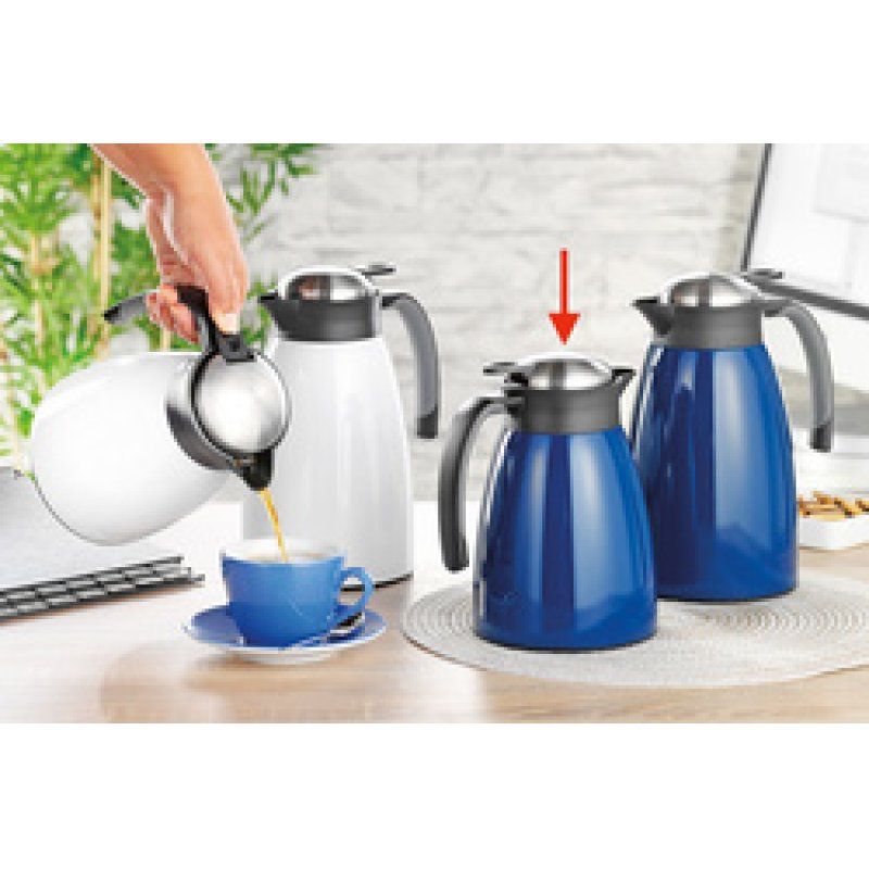 Esmeyer Pichet isotherme GLACE, 1 litre, bleu foncé