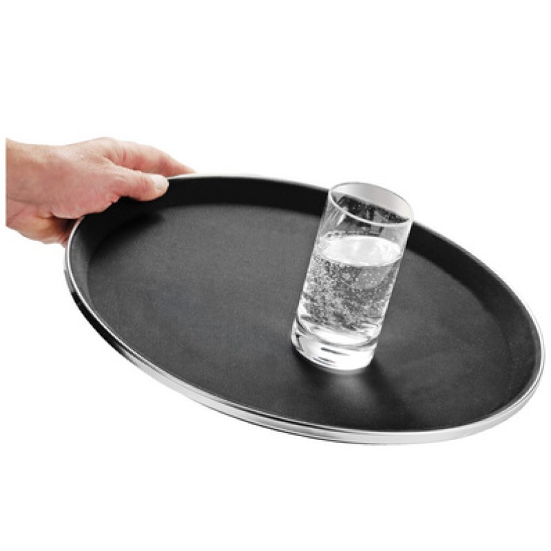 Esmeyer Plateau de service TENNESSEE, rond, noir
