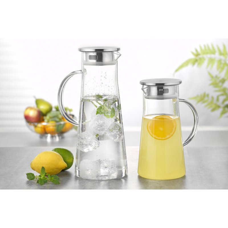 Esmeyer Carafe en verre FARO, avec poignée, 1,7 litre