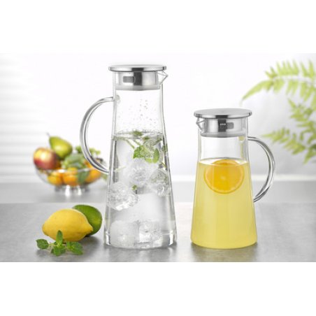 Esmeyer Carafe en verre FARO, avec poignée, 1,7 litre