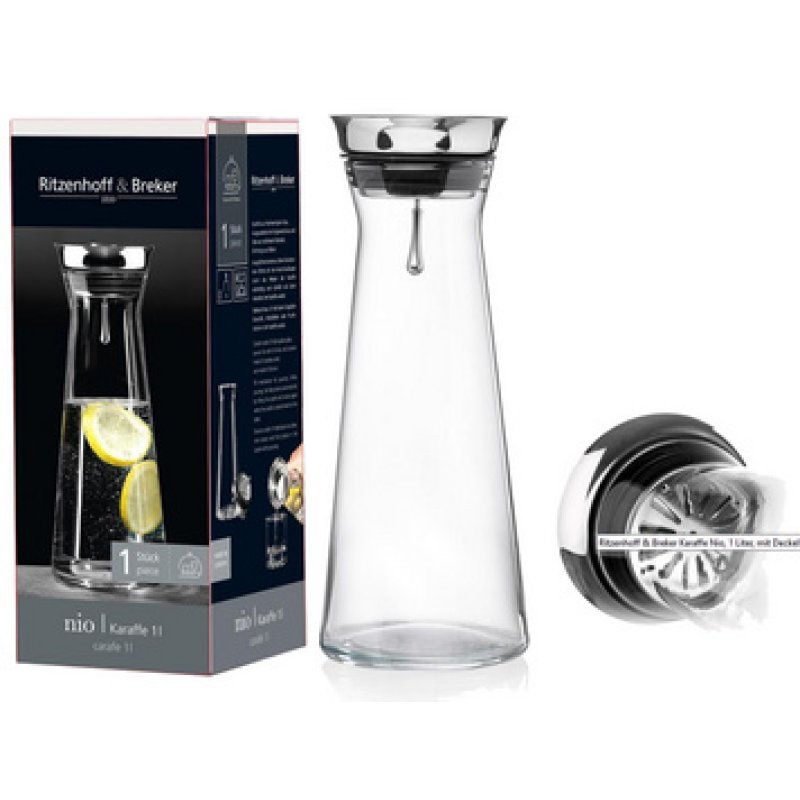 Ritzenhoff & Breker Carafe en verre NIO, 1 litre