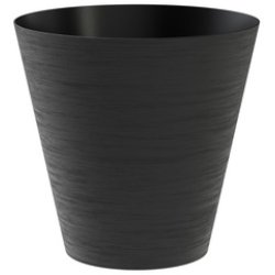 tera Pot de fleurs "Hoop", diamètre: 200 mm, black