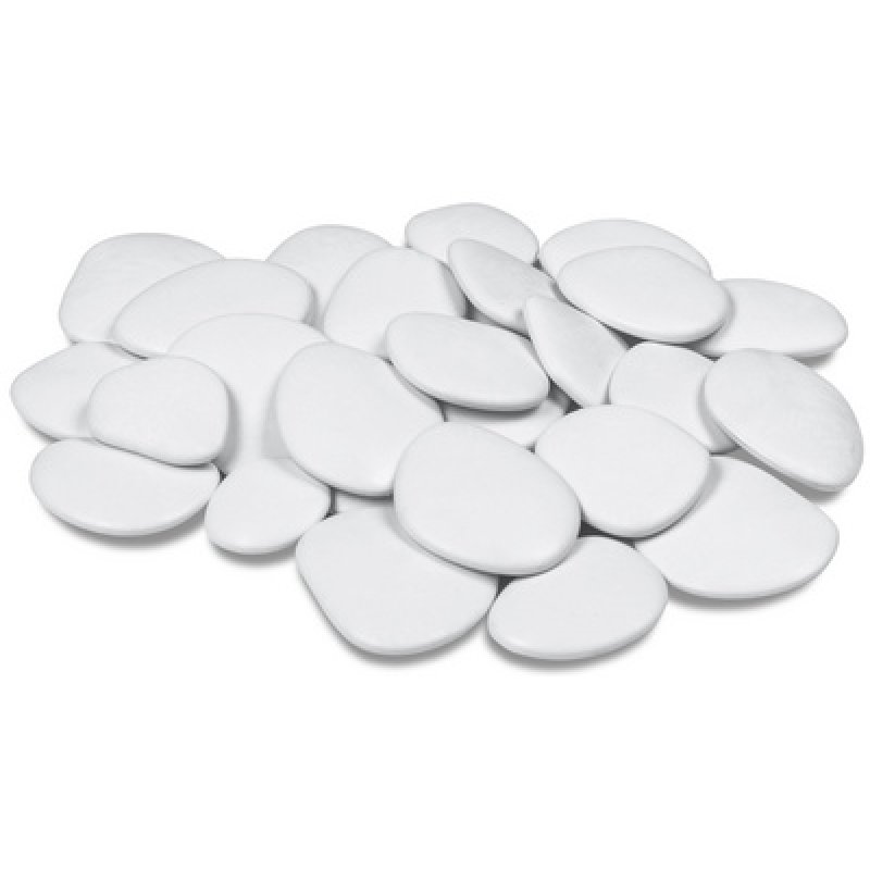 tera Pierres décoratives "Pebbles", taille S, blanc