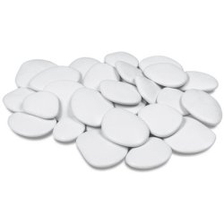 tera Pierres décoratives "Pebbles", taille L, blanc