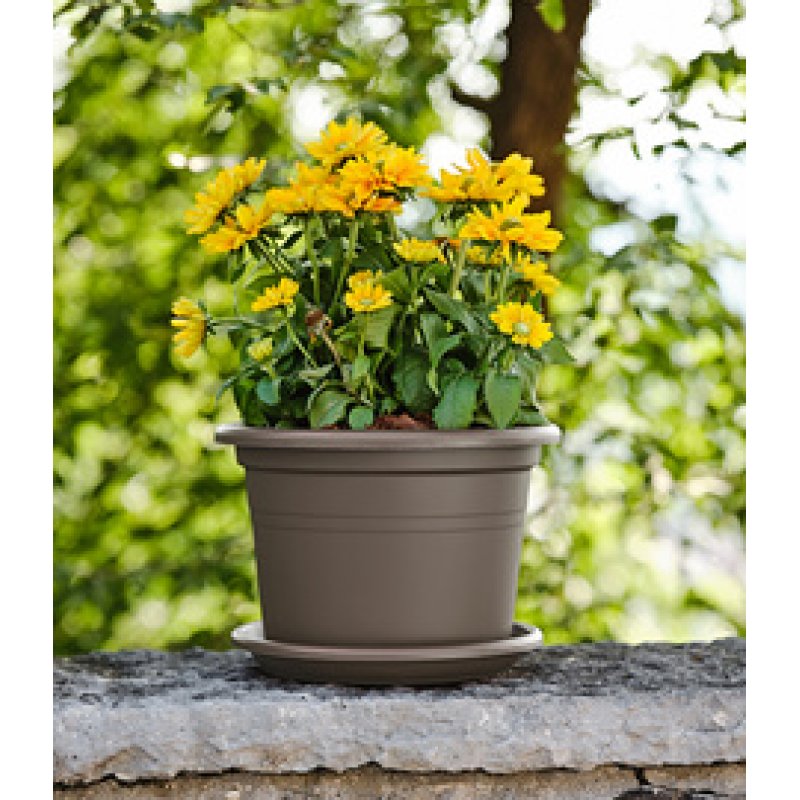 tera Pot de fleurs "Basic round", diam.: 600 mm, anthracite
