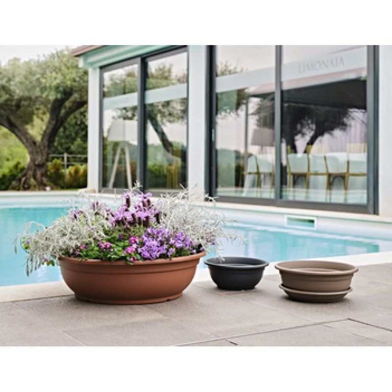 tera Bol à fleurs "Ebla", diamètre: 320 mm, terracotta