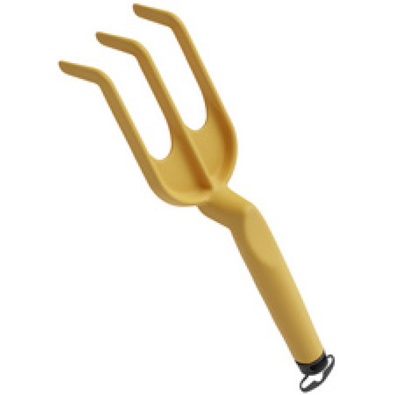 tera Râteau de jardin/fleurs "Gaia 03", curry