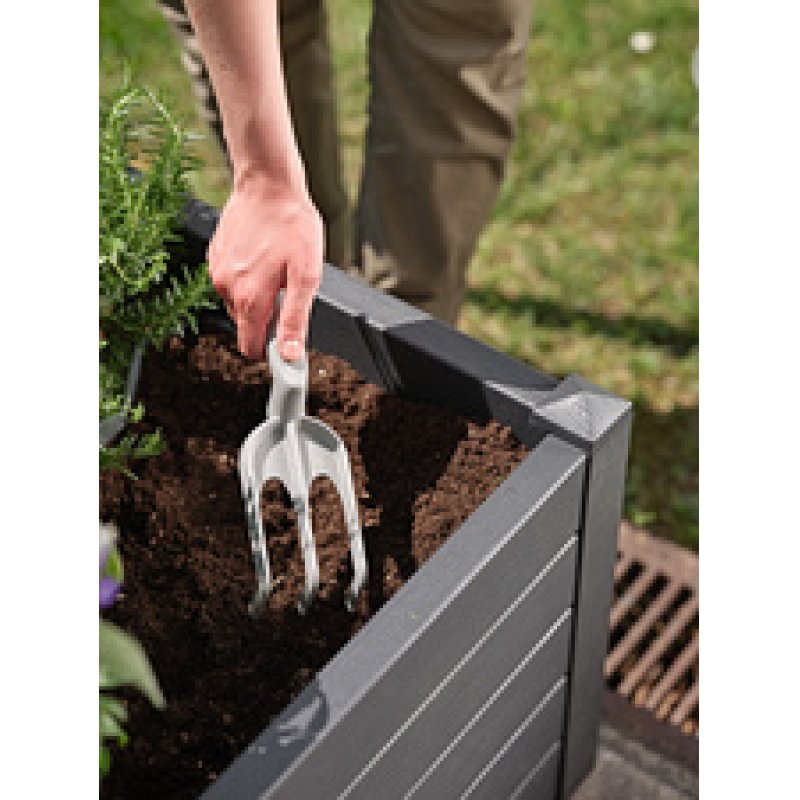 tera Râteau de jardin/fleurs "Gaia 03", curry