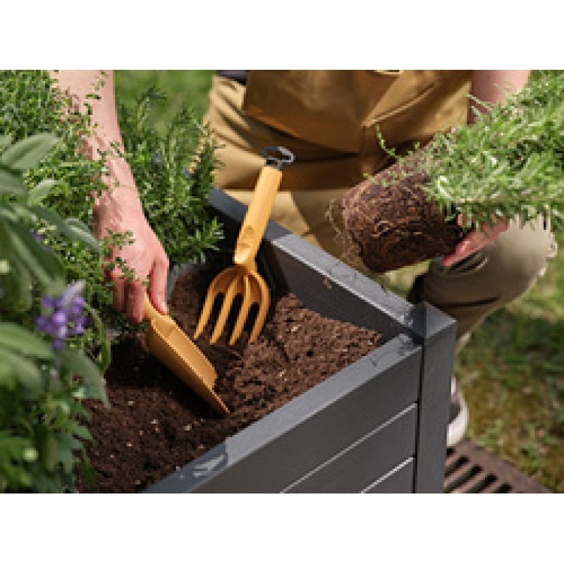 tera Fourche de jardin/fleurs "Gaia 04", curry