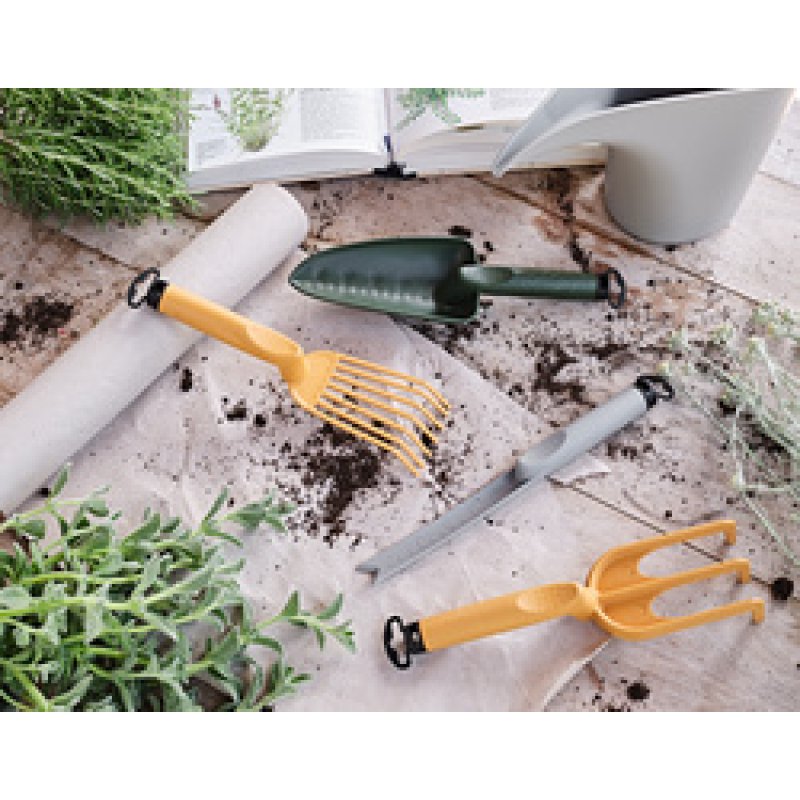 tera Fourche de jardin/fleurs "Gaia 04", fog grey