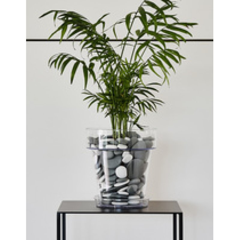 tera Pot de fleurs "Porto 16", transparent