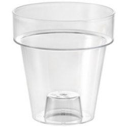 tera Pot de fleurs "Porto 16", transparent