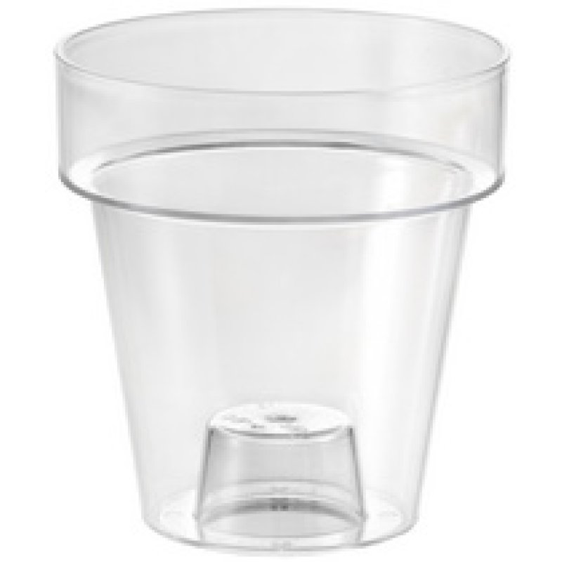 tera Pot de fleurs "Porto 16", transparent