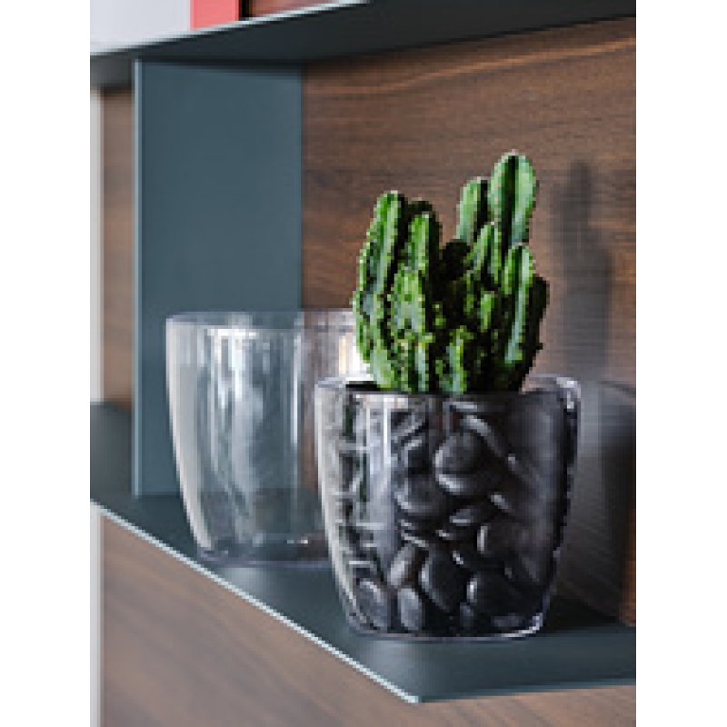 tera Pot de fleurs "Madeira 18", transparent