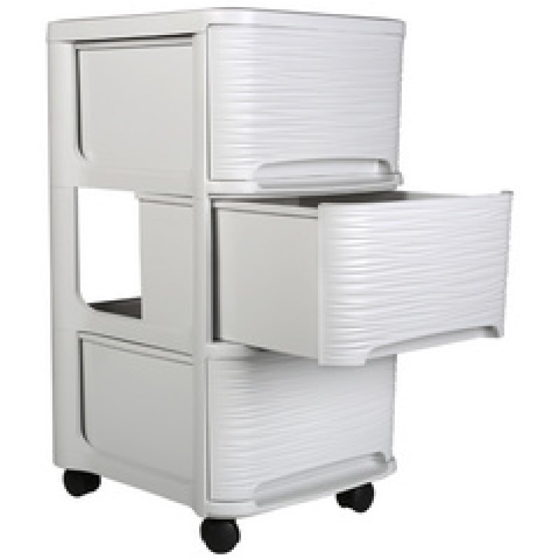 EDA Module de classement STONE, 3 tiroirs, PP, noir